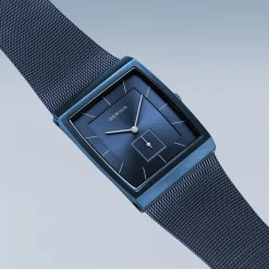 Classic | blauw geborsteld | 16033-397