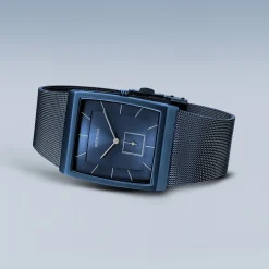 Classic | blauw geborsteld | 16033-397