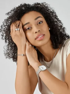 Pebble | zilver geborsteld | 18040-004