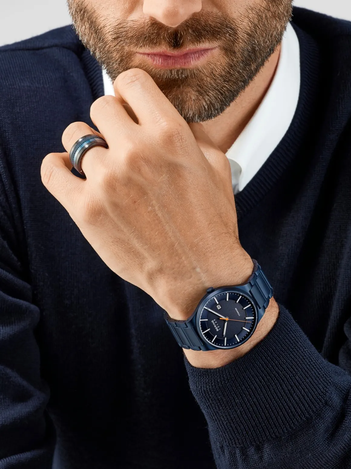 Titanium | blauw geborsteld | 15239-797